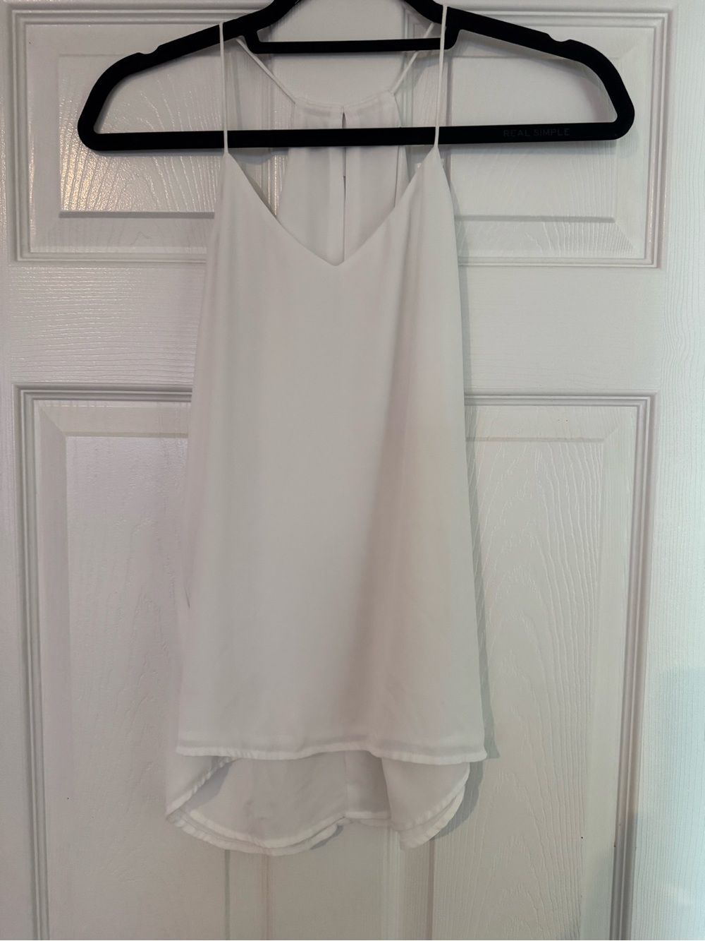 Express White High-Low Layered Skirt